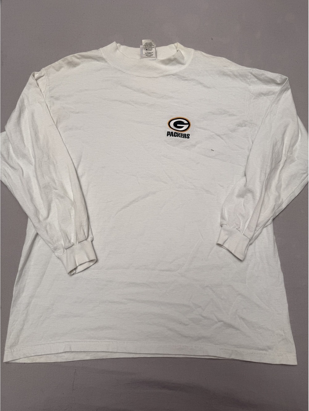 Vintage NFL Green Bay Packers Embroidered Minimalist LS - L